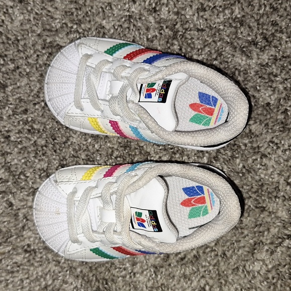 Adidas "Superstar" leather slip-on sneakers - 4K baby/ toddler - Picture 6 of 10